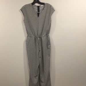 AIROLDI COLLECTION Sleeveless Striped Jumpsuit